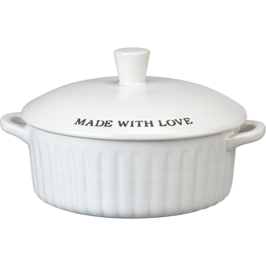 More Please Covered Casserole Dish