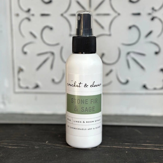 Stone Fir & Sage Linen & Room Spray by Cricket & Clover