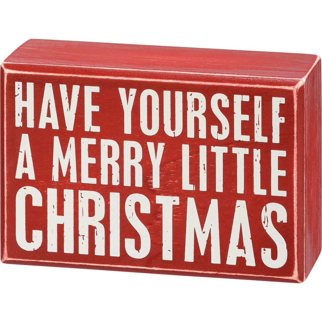 A Merry Little Christmas Box Sign