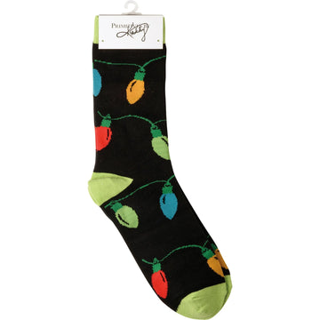Christmas Lights Socks