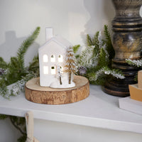 Winter House Figurine