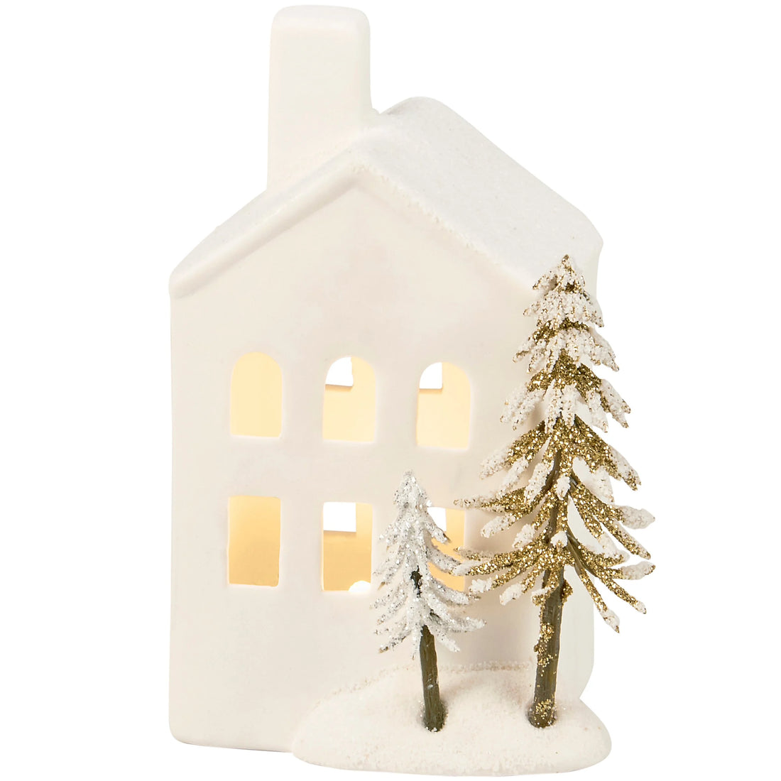 Winter House Figurine