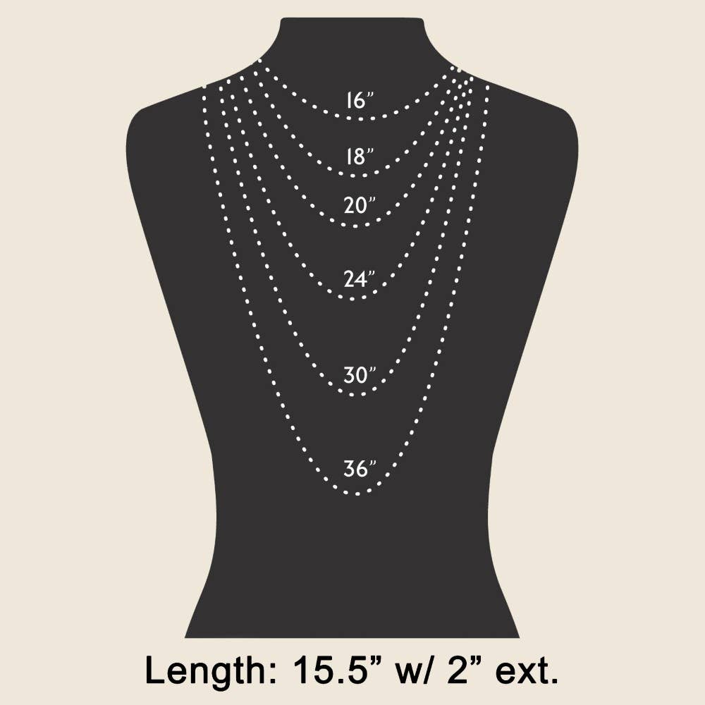 Metallic Heart Classic Chain Necklace