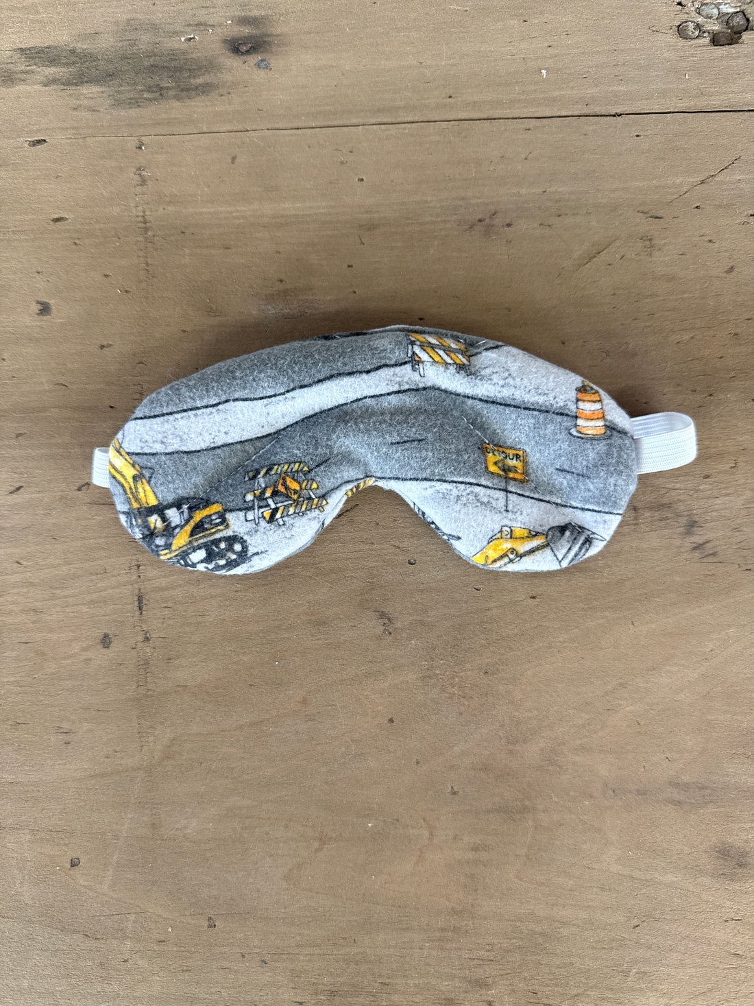 Gray Construction Kids Eye Steam Mask