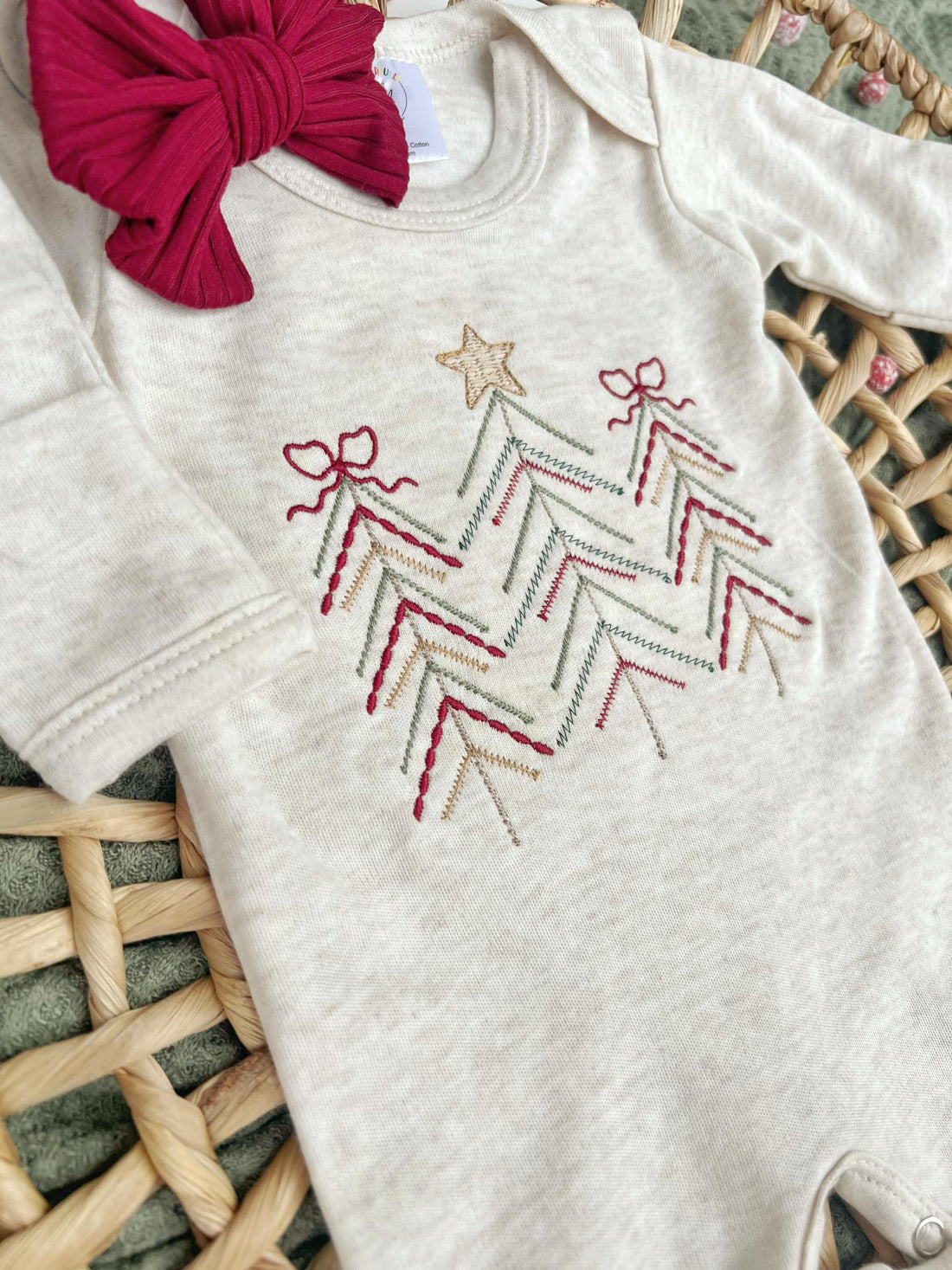 Christmas Tree Baby Romper