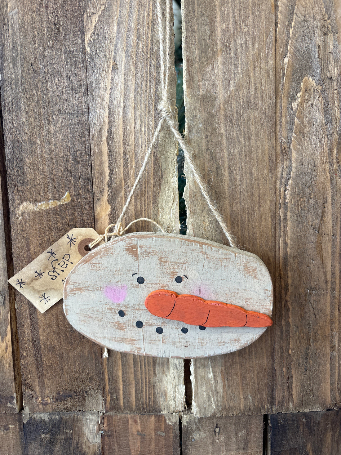 Handmade Snowman Ornament