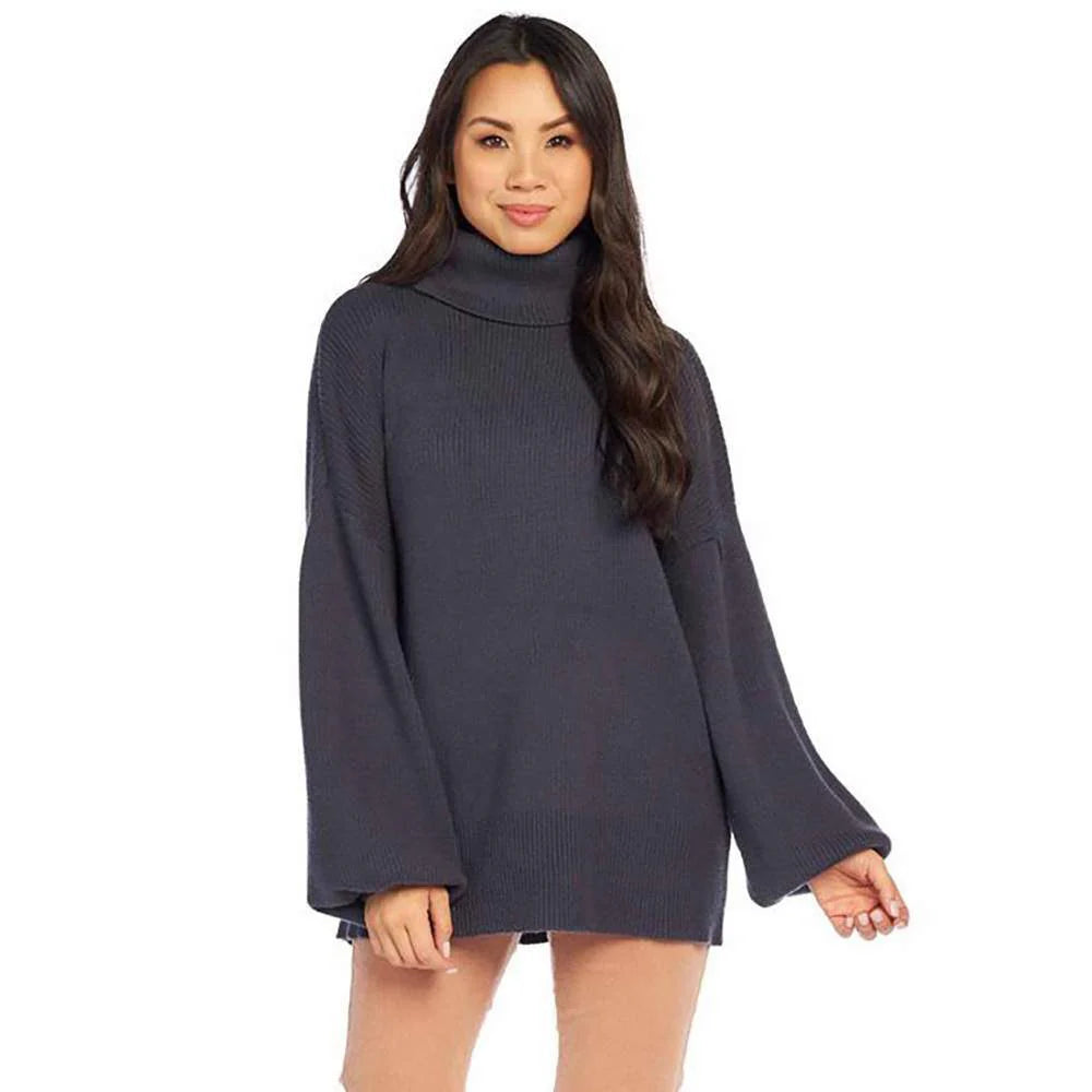 Roxie Turtleneck Sweater - Navy