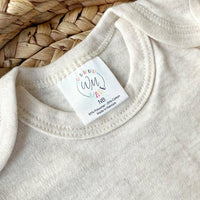 Gender Neutral Baby Outfit | Oatmeal Romper Felt Rainbow