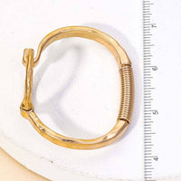 Hammered Circle Bangle Bracelet