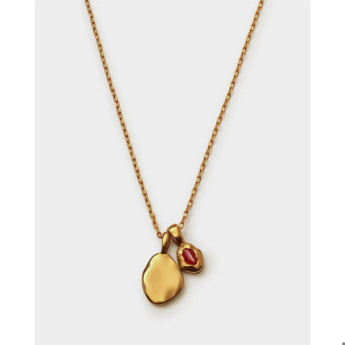 BIRTHSTONE NECKLACE | JANUARY | Garnet | 15 3/4" + 1 15/16" extender