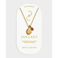 BIRTHSTONE NECKLACE | JANUARY | Garnet | 15 3/4" + 1 15/16" extender