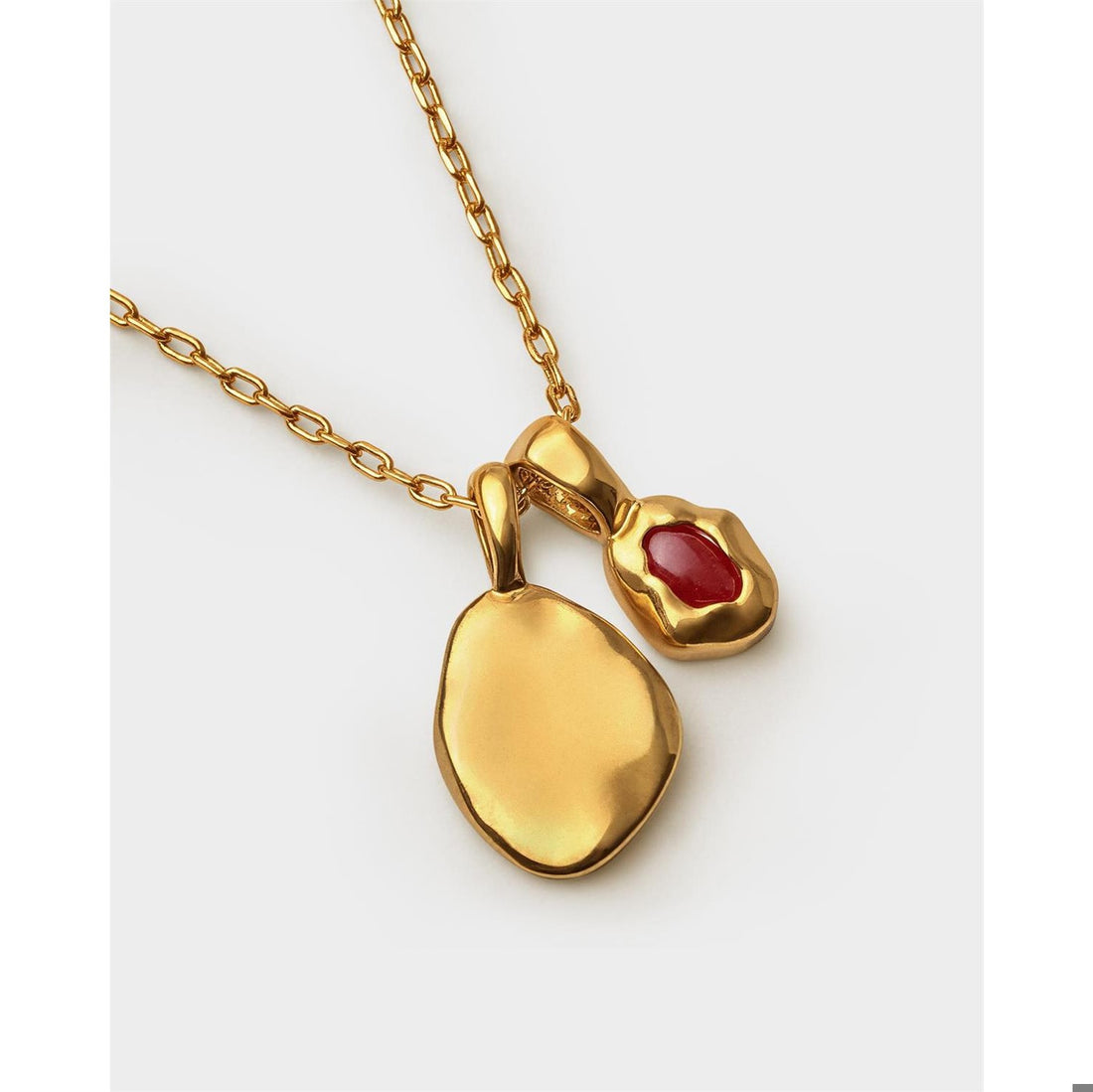 BIRTHSTONE NECKLACE | JANUARY | Garnet | 15 3/4" + 1 15/16" extender