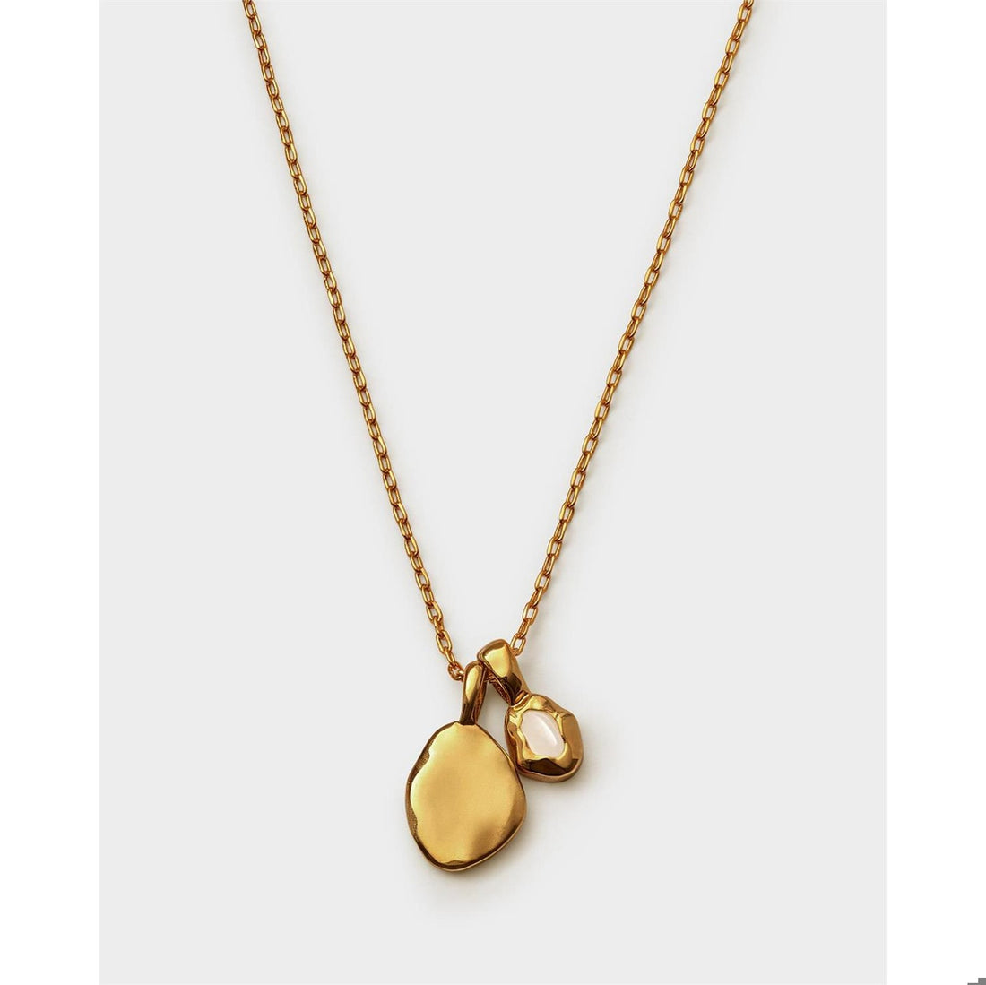 BIRTHSTONE NECKLACE | APRIL | Rock Crystal | 15 3/4" + 1 15/16" extender