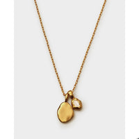 BIRTHSTONE NECKLACE | APRIL | Rock Crystal | 15 3/4" + 1 15/16" extender