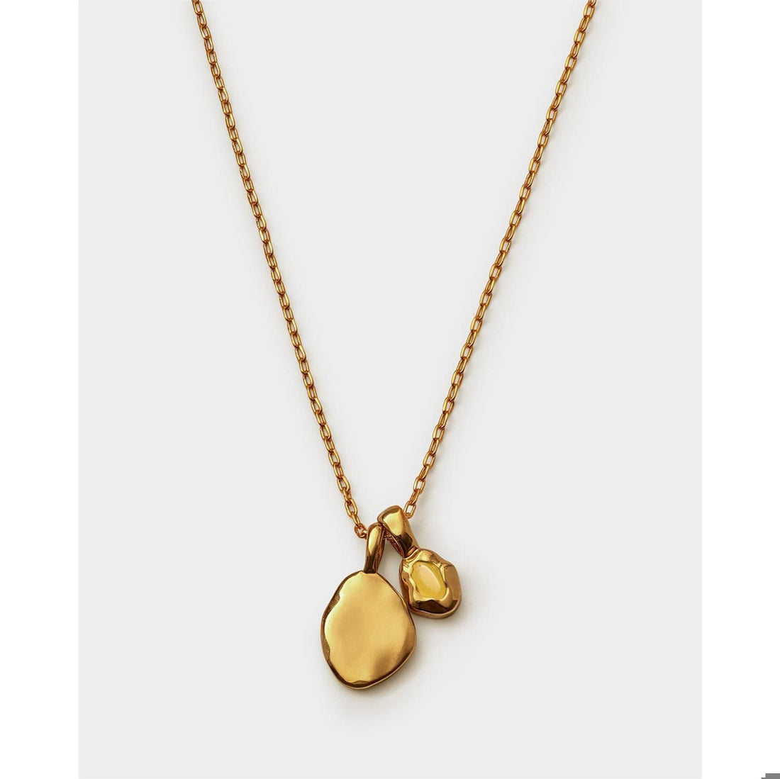 BIRTHSTONE NECKLACE | NOVEMBER | Yellow Quartz | 15 3/4" + 1 15/16" extender