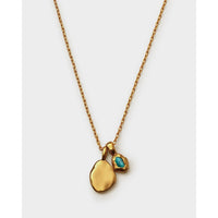 BIRTHSTONE NECKLACE | DECEMBER | Turquoise | 15 3/4" + 1 15/16" extender