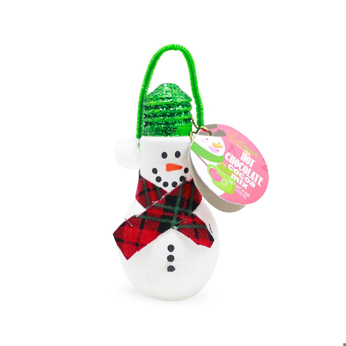 Green Snowman Hot chocolate cocoa mix
