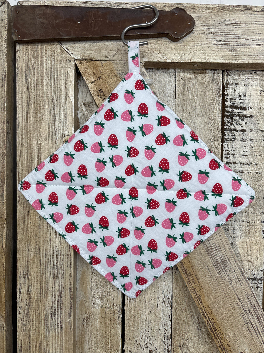 Tiny Strawberries Hot Pad