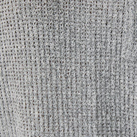 Crew Neck Cuffed Short Sleeve Top with Pocket - Light Grey