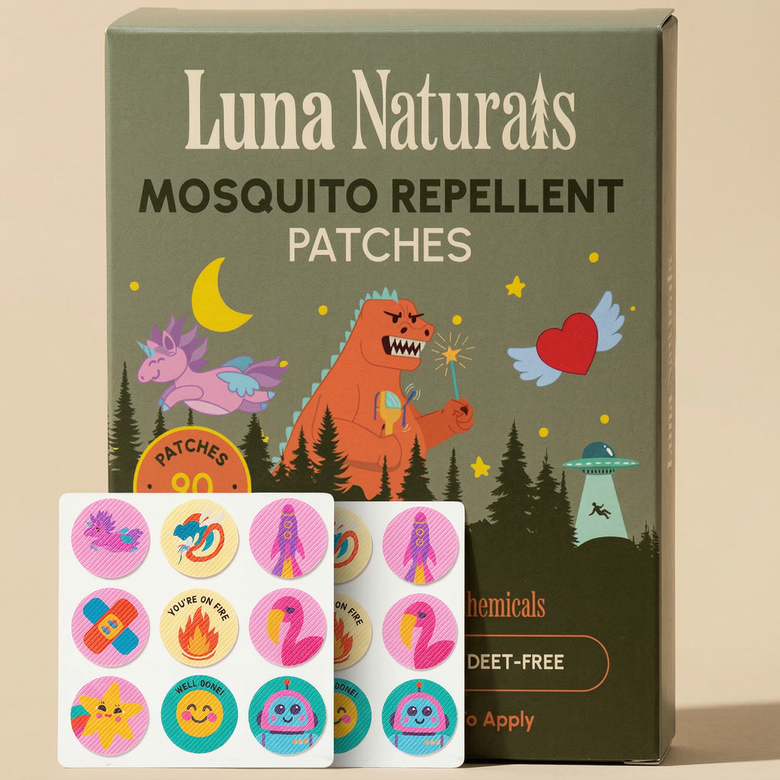 Kids Mosquito Repellent Patches — Natural