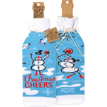 Christmas Cheers Bottle Sock Cover