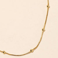 Dainty Box Classic Chain Necklace: Gold