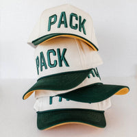 PACK - Foot Ball Trucker Hat Green, Yellow, & Cream