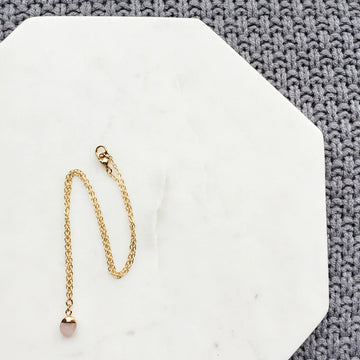 Dainty Rose Quartz Necklace