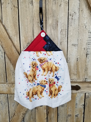 Star Spangled Dogs Kitchen Towel