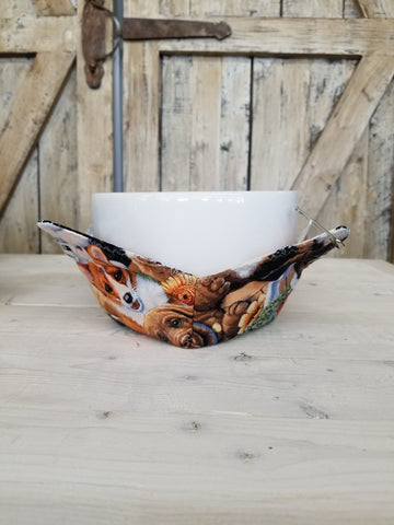 Dogs & Flowers Bowl Cozy