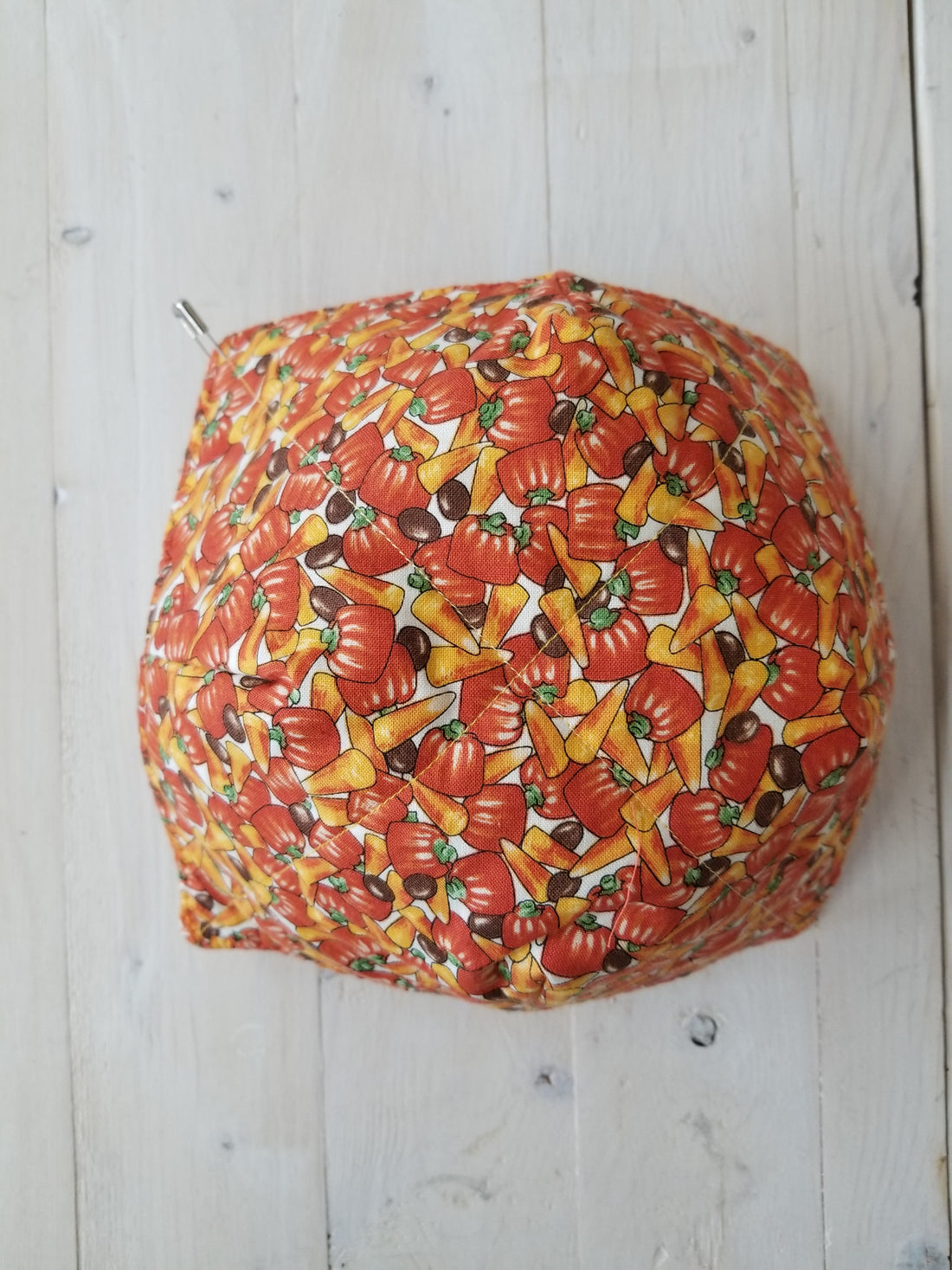 Candy Corn & Pumpkins Bowl Cozy