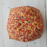 Candy Corn & Pumpkins Bowl Cozy