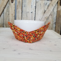 Candy Corn & Pumpkins Bowl Cozy