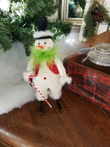 Snowman With Cane