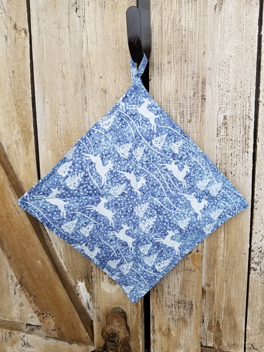 Winter Deer Scene Hot Pad