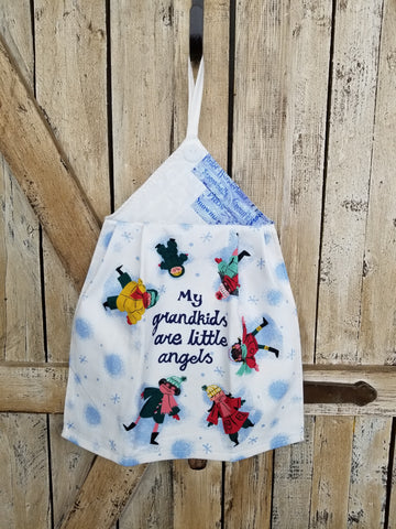 My Grandkids Are Little Angels Kitchen Towel