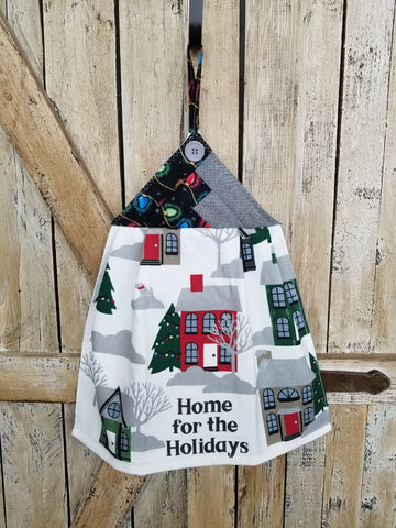 Home For The Holidays White Kitchen Towel
