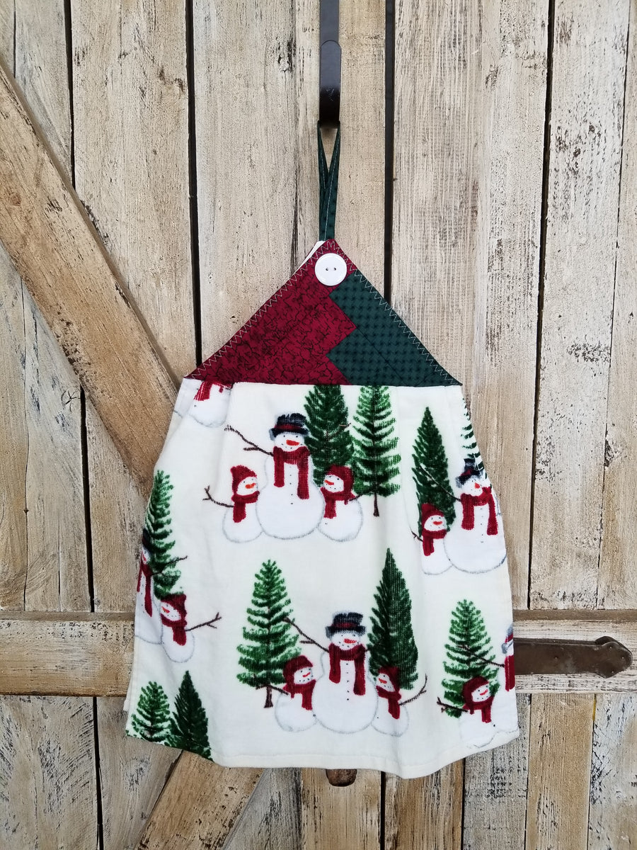Snowman Family Kitchen Towel