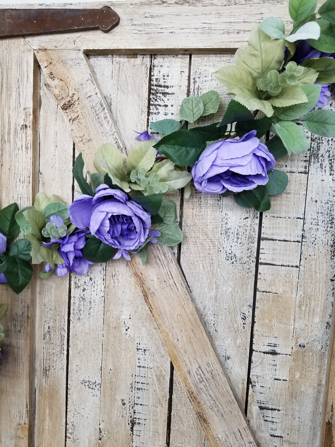 Purple Floral Garland