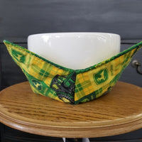 John Deere Plaid Bowl Cozy