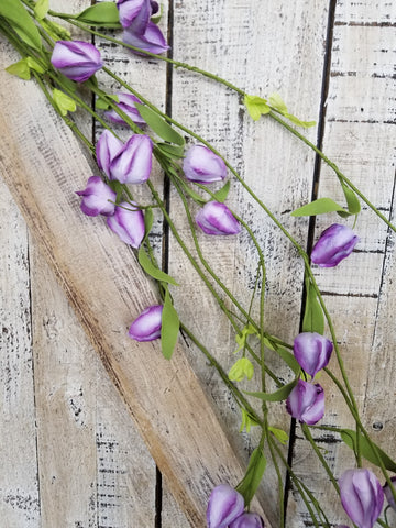 Purple Flower Bud Garland