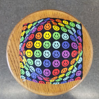 Rainbow Smiley Faces Bowl Cozy