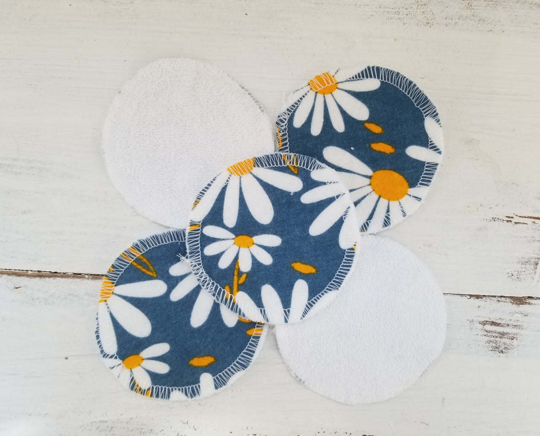 Daisies Reusable Cotton Makeup Remover Pads
