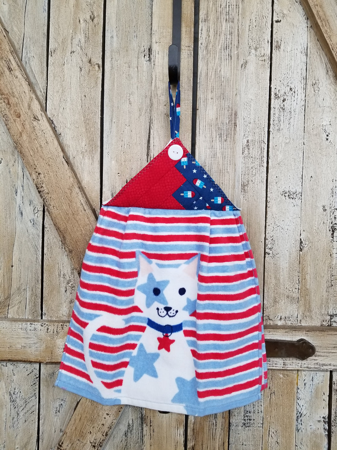 Patriotic Cat Kitchen Towel