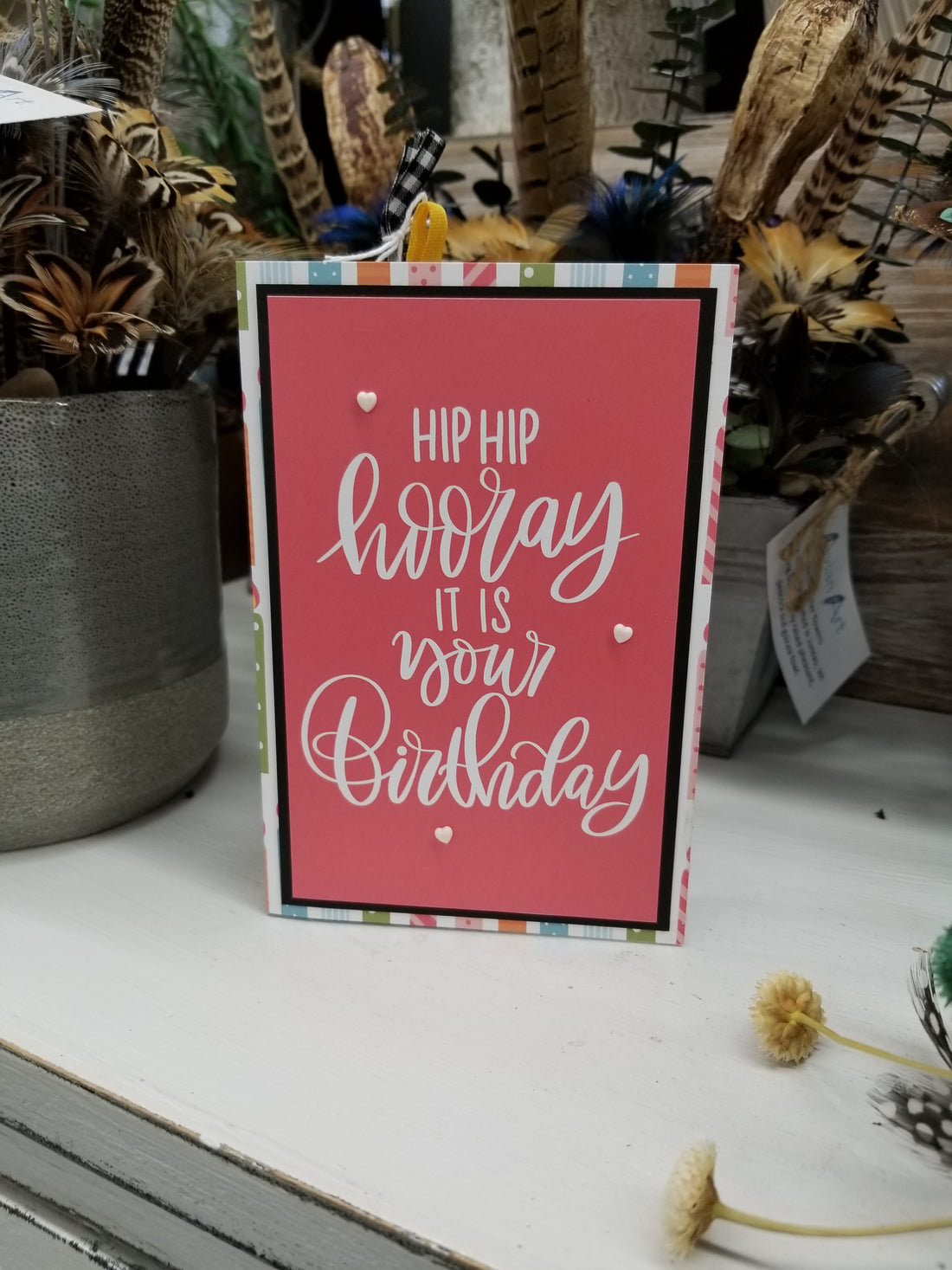 Hip Hip Hooray Birthday Card - Girl