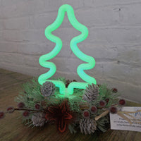 Pheasant Feather Tree Light Arrangement