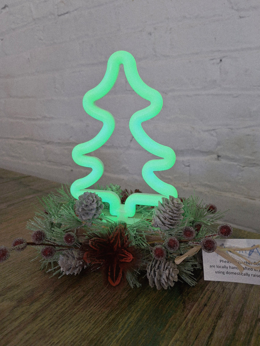 Pheasant Feather Tree Light Arrangement