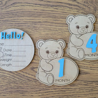 Baby Milestone Photo Props (Choose colo)
