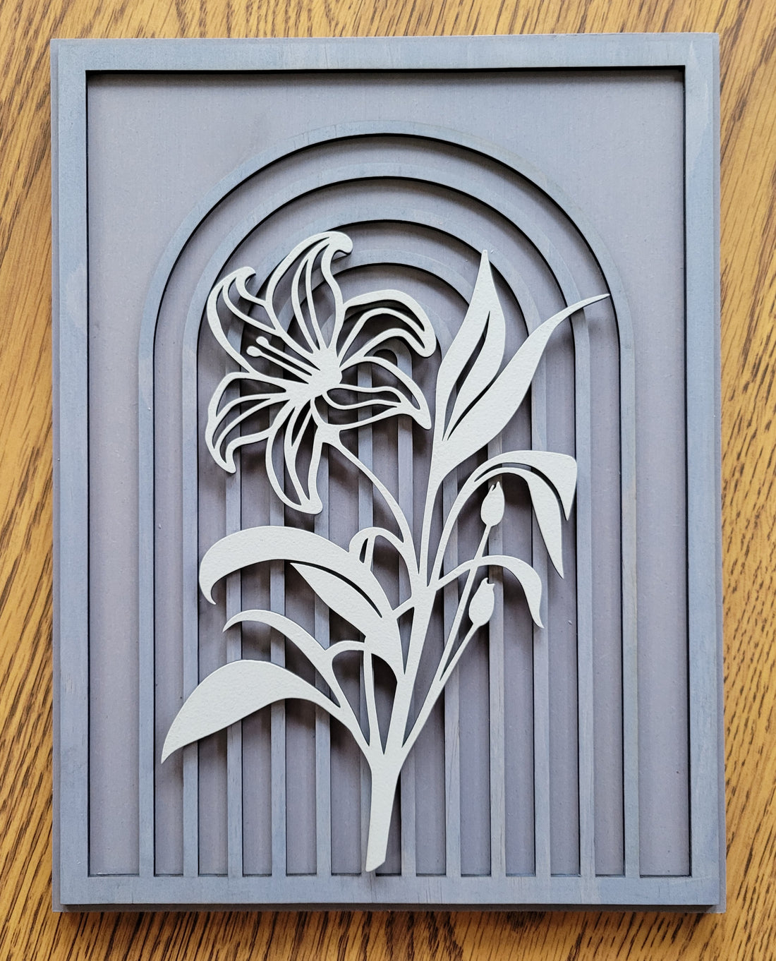 Arch With Lily Laser Sign