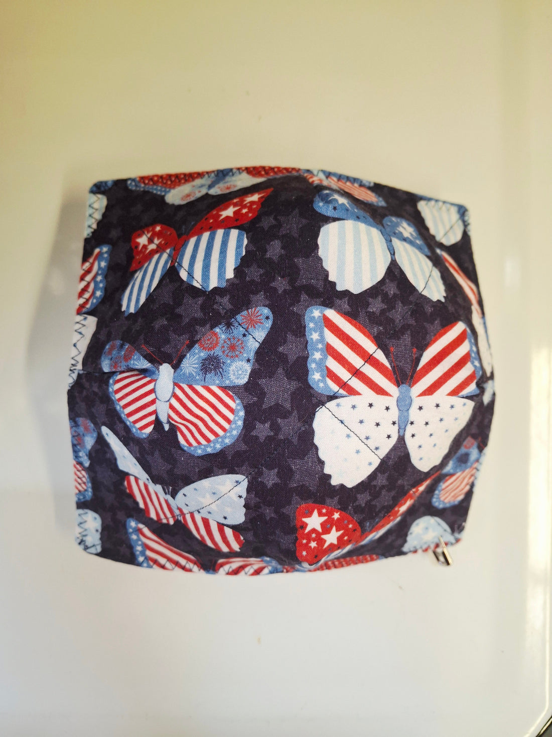 Patriotic Butterflies Bowl Cozy